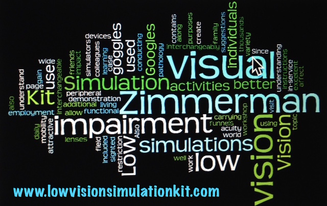 Zimmerman Low Vision Simulation Kit Word Mashup